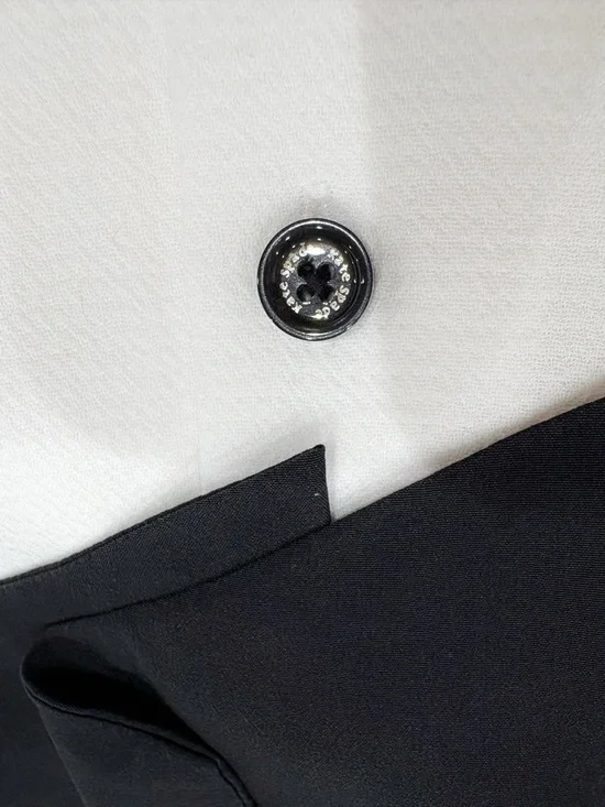 Kate Spade Griffin Shirt Dress Women 0 White Bow Tie Preppy Office Chic - Picture 7 of 12